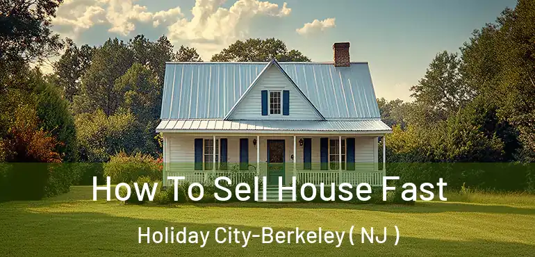 How To Sell House Fast Holiday City-Berkeley ( NJ )