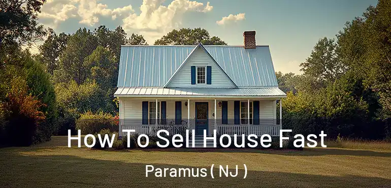  How To Sell House Fast Paramus ( NJ )