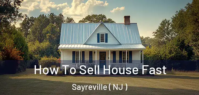  How To Sell House Fast Sayreville ( NJ )
