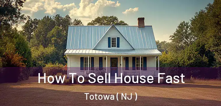 How To Sell House Fast Totowa ( NJ )