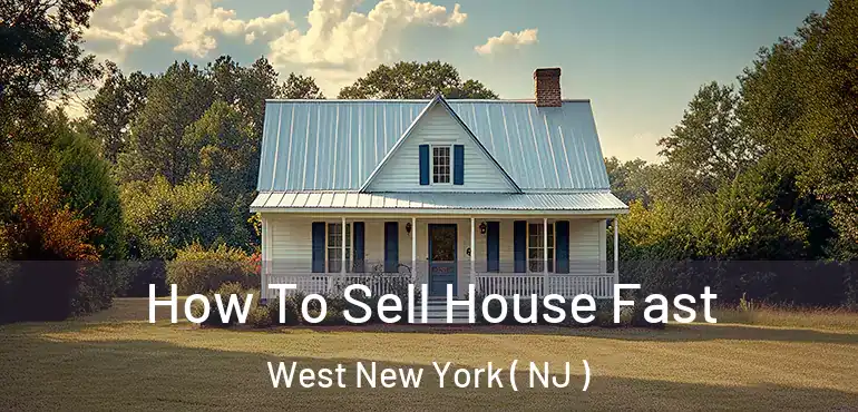  How To Sell House Fast West New York ( NJ )