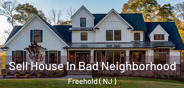  Sell House In Bad Neighborhood Freehold ( NJ )