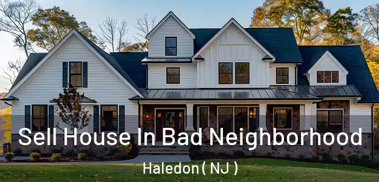  Sell House In Bad Neighborhood Haledon ( NJ )