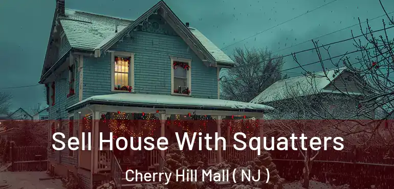  Sell House With Squatters Cherry Hill Mall ( NJ )