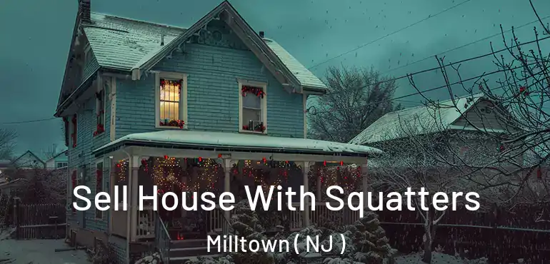  Sell House With Squatters Milltown ( NJ )