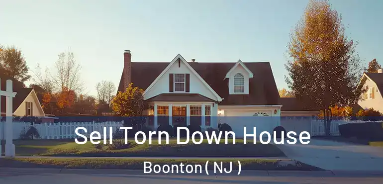  Sell Torn Down House Boonton ( NJ )