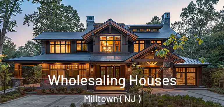  Wholesaling Houses Milltown ( NJ )