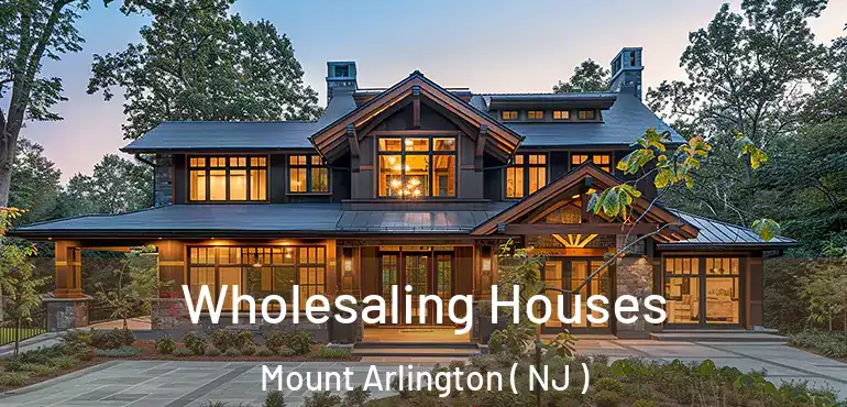  Wholesaling Houses Mount Arlington ( NJ )